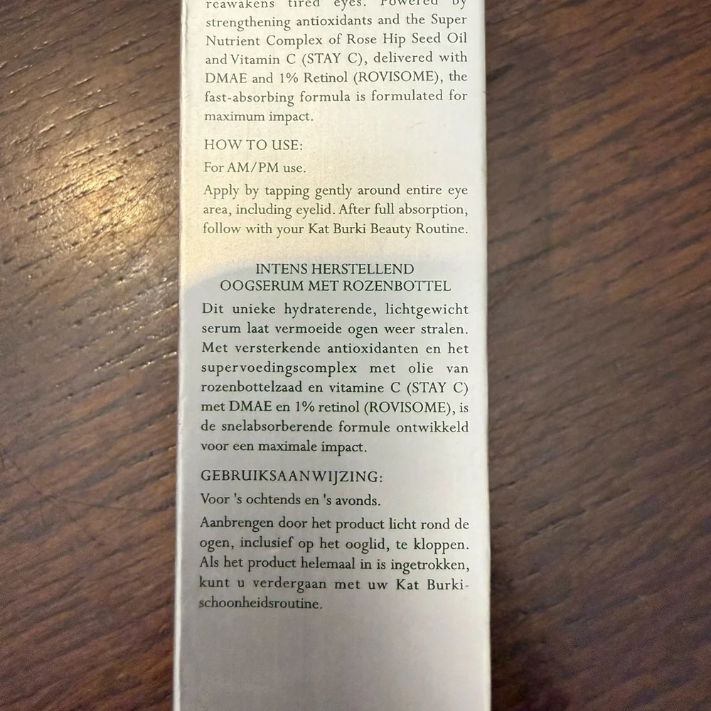Volition Sémillon Overnight Retinol Serum /Kat Burki Intense Recovery Eye Serum